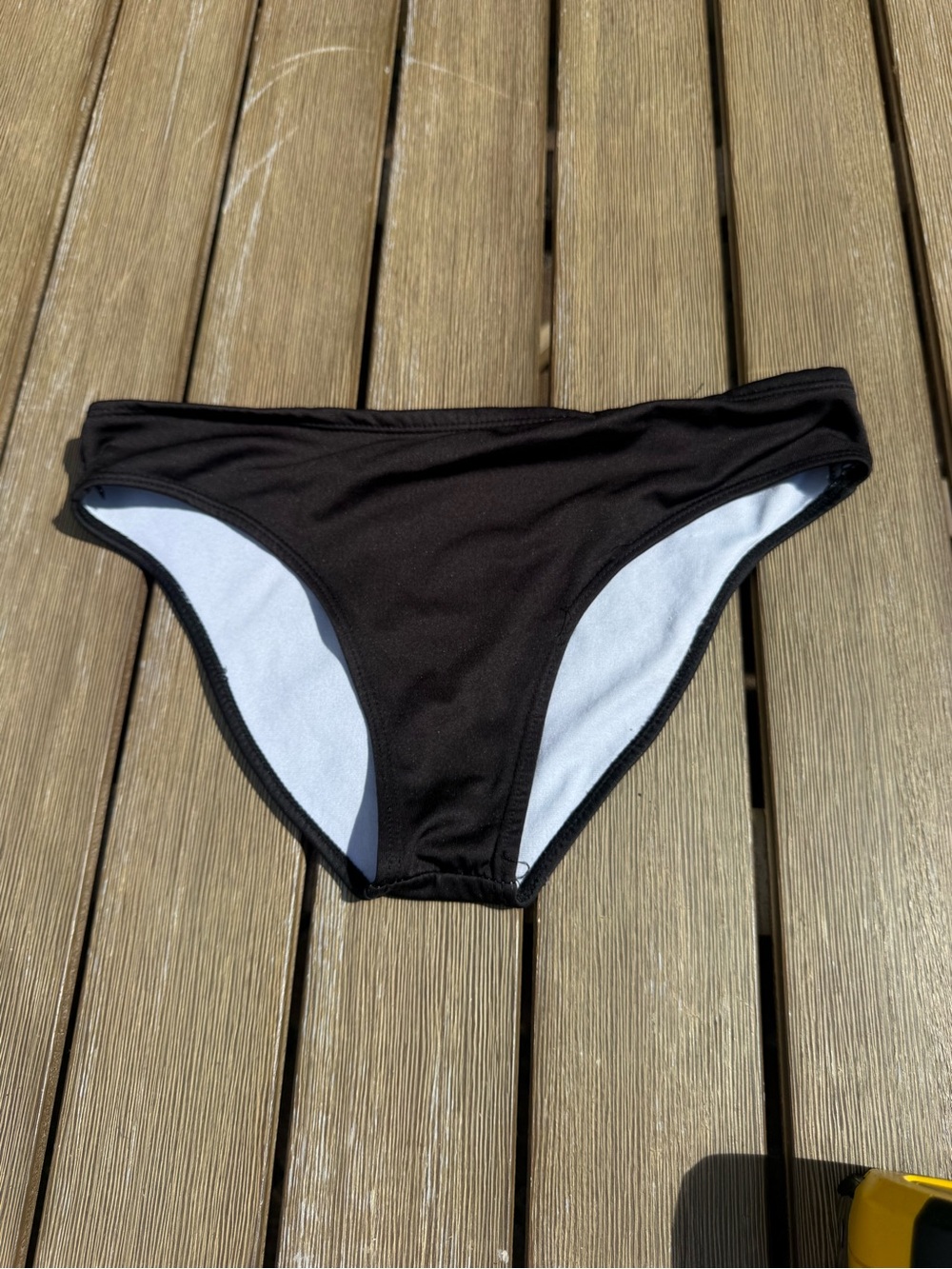 Rebecca Bonbon Black Classic Bikini Bottoms Swimwear